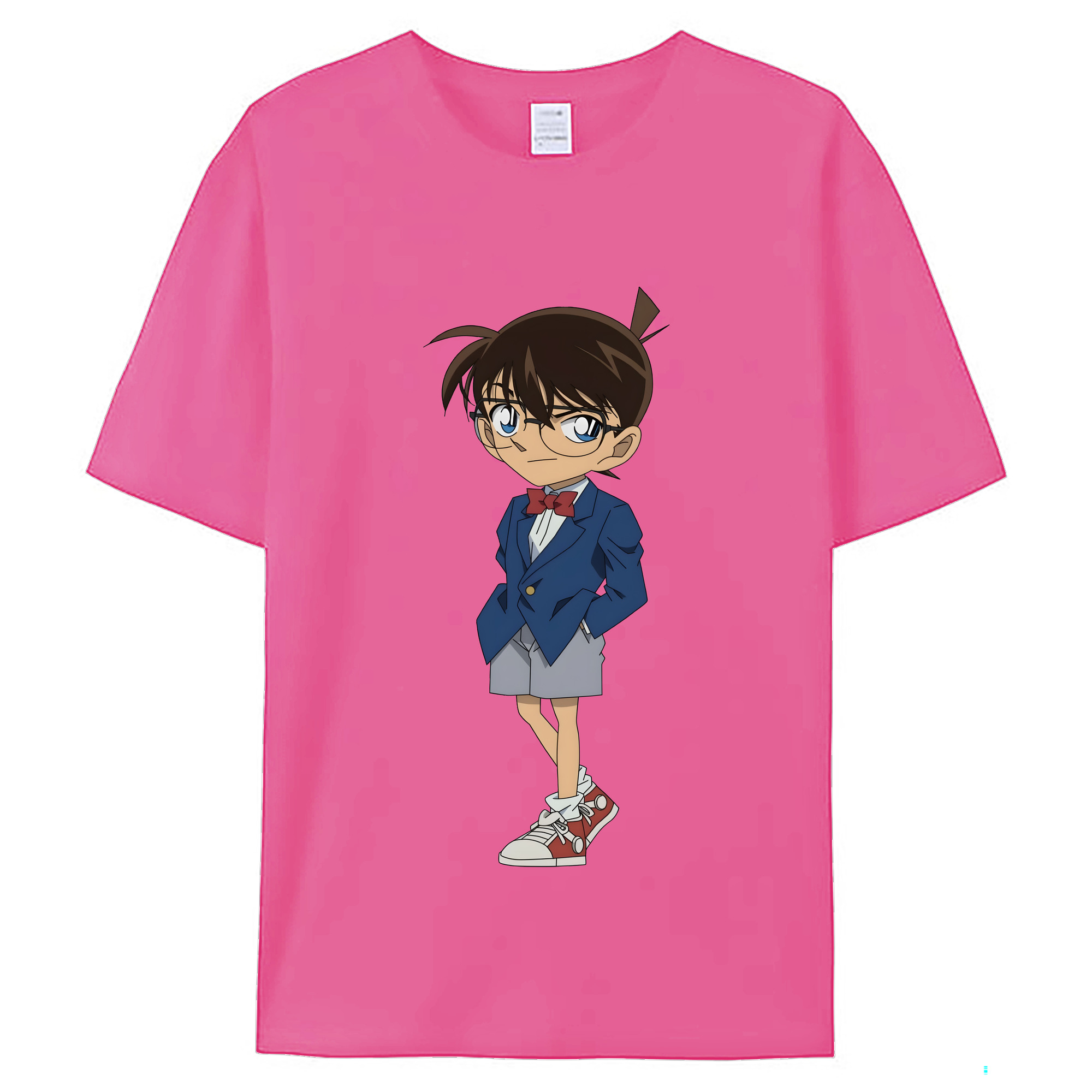 （画像用） 名探偵コナン 江戸川 コナン Detective Conan Conan Edogawa レディースカジュアルプリントTシャツ（綿100％）
